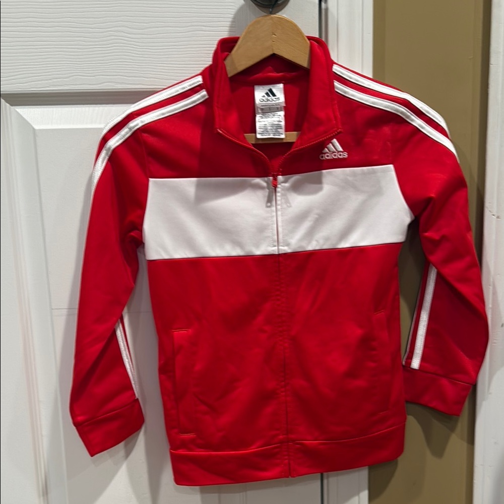 Adidas Kids Red Track Jacket